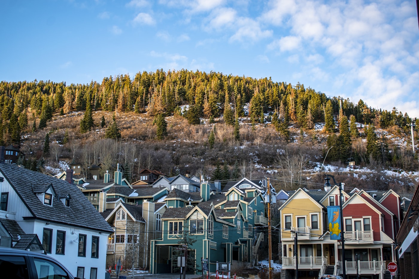 Utah hillside residential area, stock photography